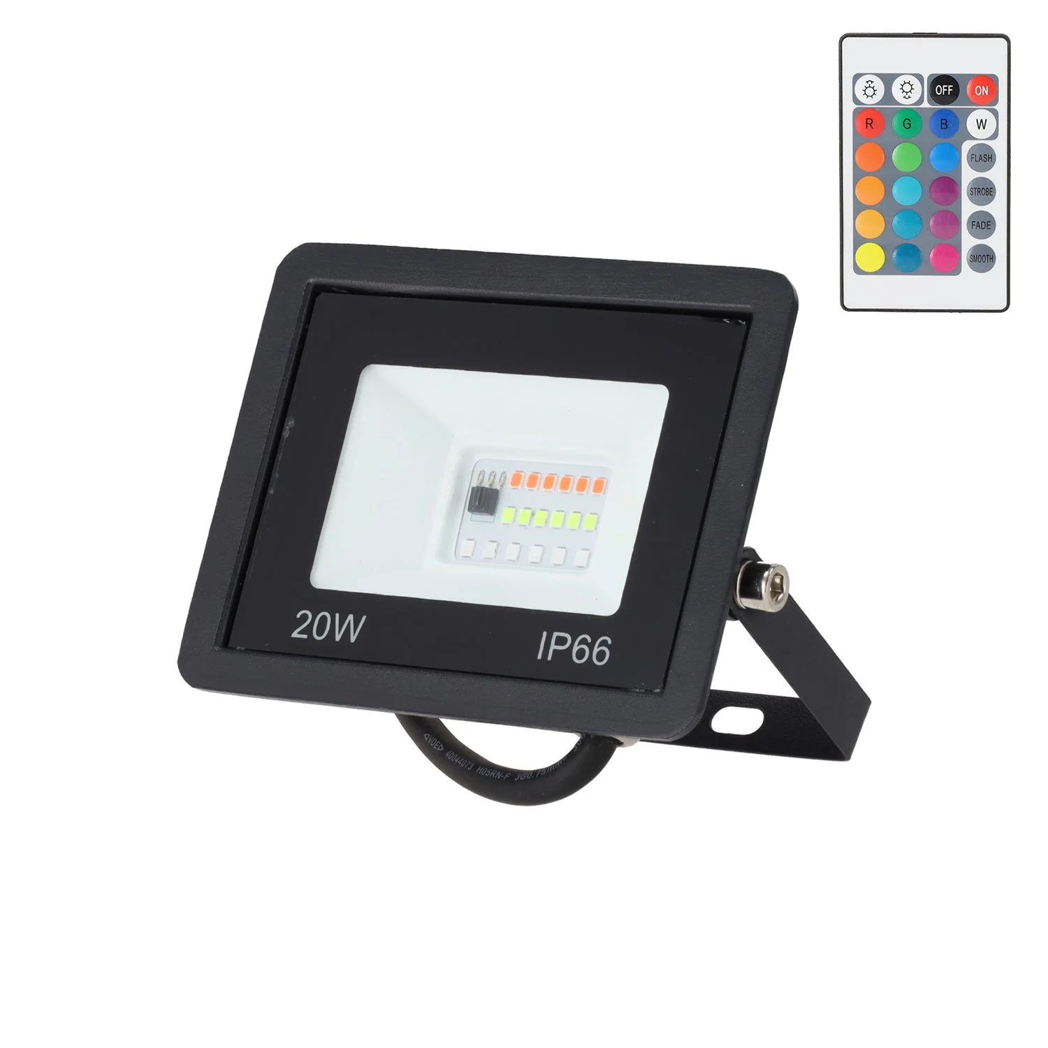 Proyector LED RGBW con Mando a Distancia 20W
