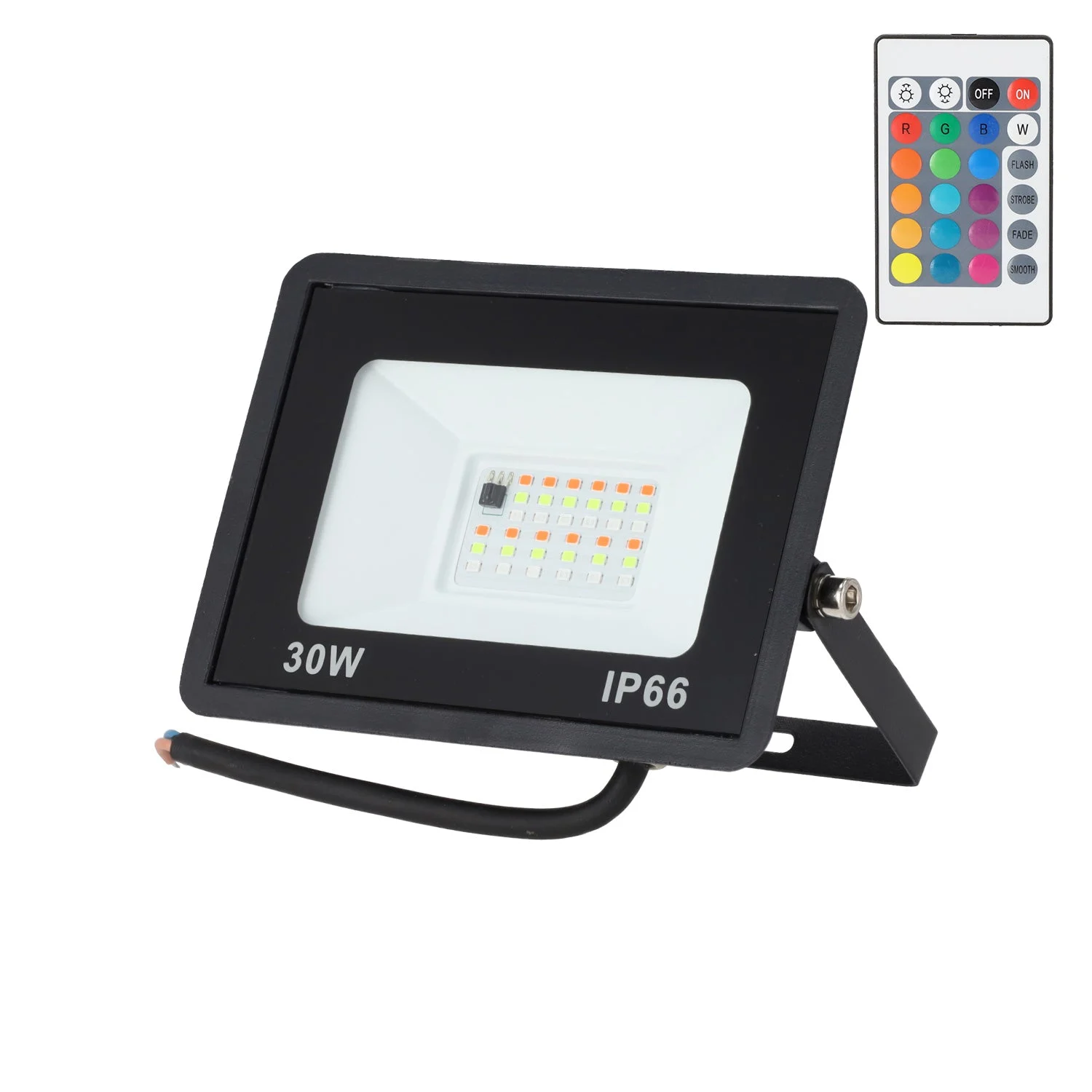 Proyector LED RGBW con Control Remoto 30W