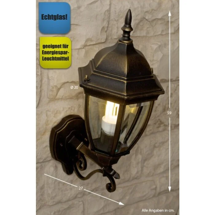 Rabalux Toronto Aplique para exterior Transparente, claro, 1 luz
