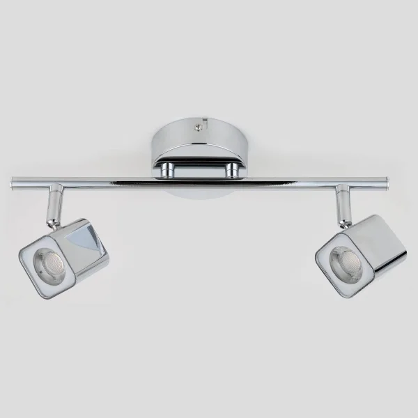 REGLETA 2 LUCES LED DICE 2x4W 4000K CROMO