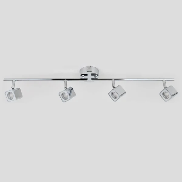 REGLETA 4 LUCES LED DICE 4x4W 4000K CROMO