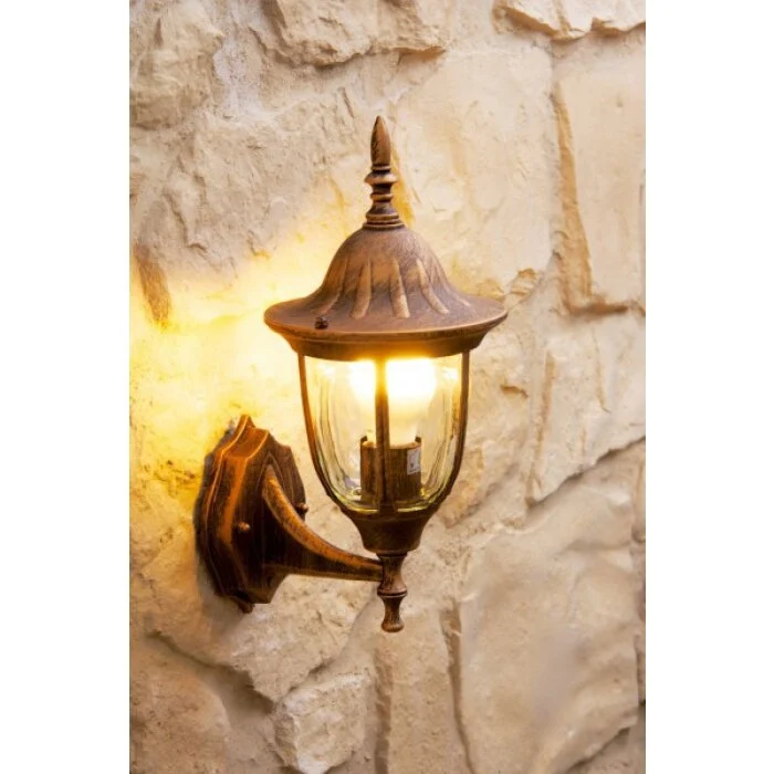 Ribadeo Aplique para exterior Marrón, oro, 1 luz
