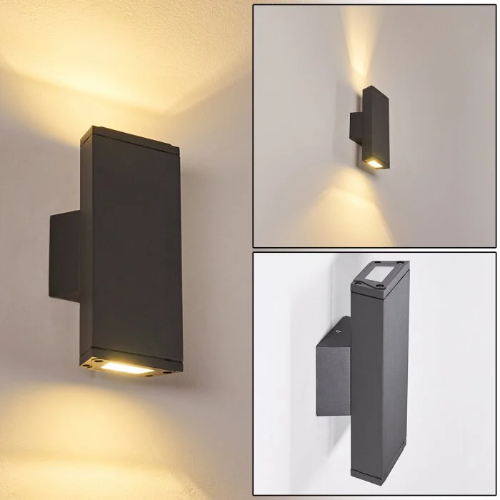 Roseau Aplique LED Antracita, 1 luz