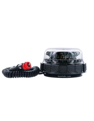 Rotativo LED con tulipa transparente con Ventosa Magnética y Mechero