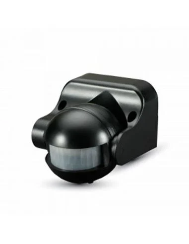 Sensor de Movimiento Infrarrojo de Pared - Negro | IP44 | 180º | Máx. 300W