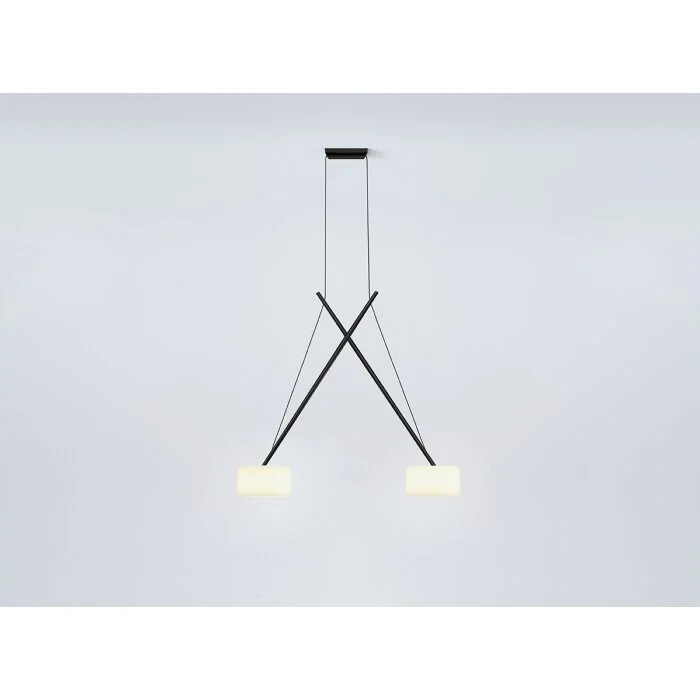 Serien Lighting TWIN Suspension Lámpara Colgante LED Negro, 1 luz