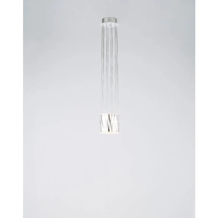 Serien Lighting ZOOM Lámpara de araña LED Acero inoxidable, 1 luz