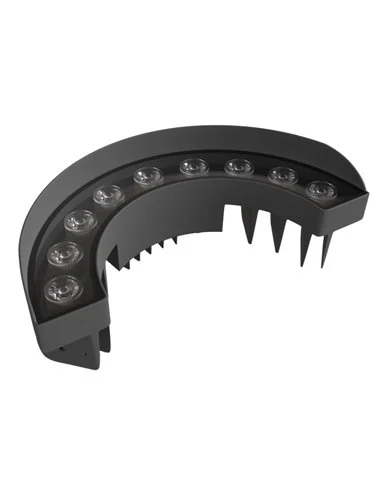 Lámpara de suelo Signal – Beneito & Faure – Foco de exterior LED 3000K, Aluminio gris oscuro