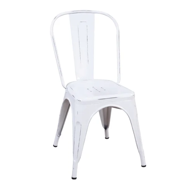 SILLA JOSEPHINE BLANCO ENVEJECIDO