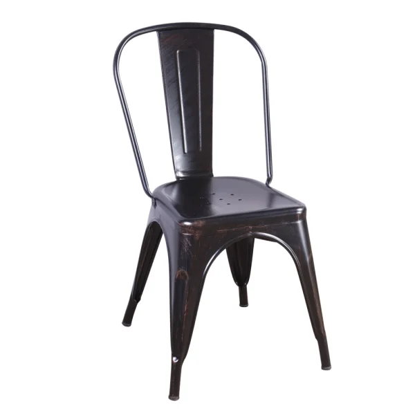 SILLA JOSEPHINE NEGRO ENVEJECIDO