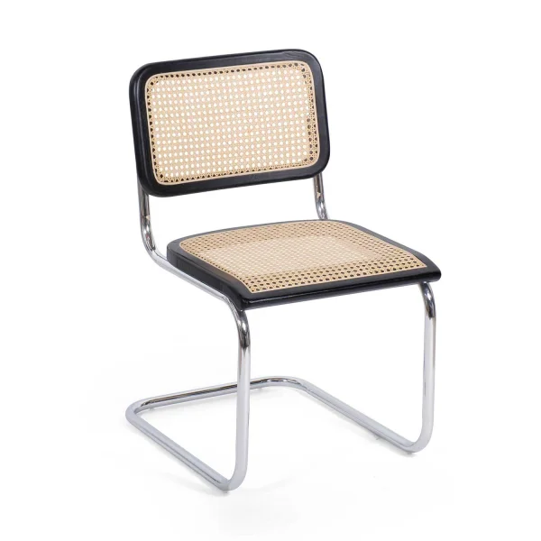 SILLA RATÁN NATURAL/NEGRA WEBSTER