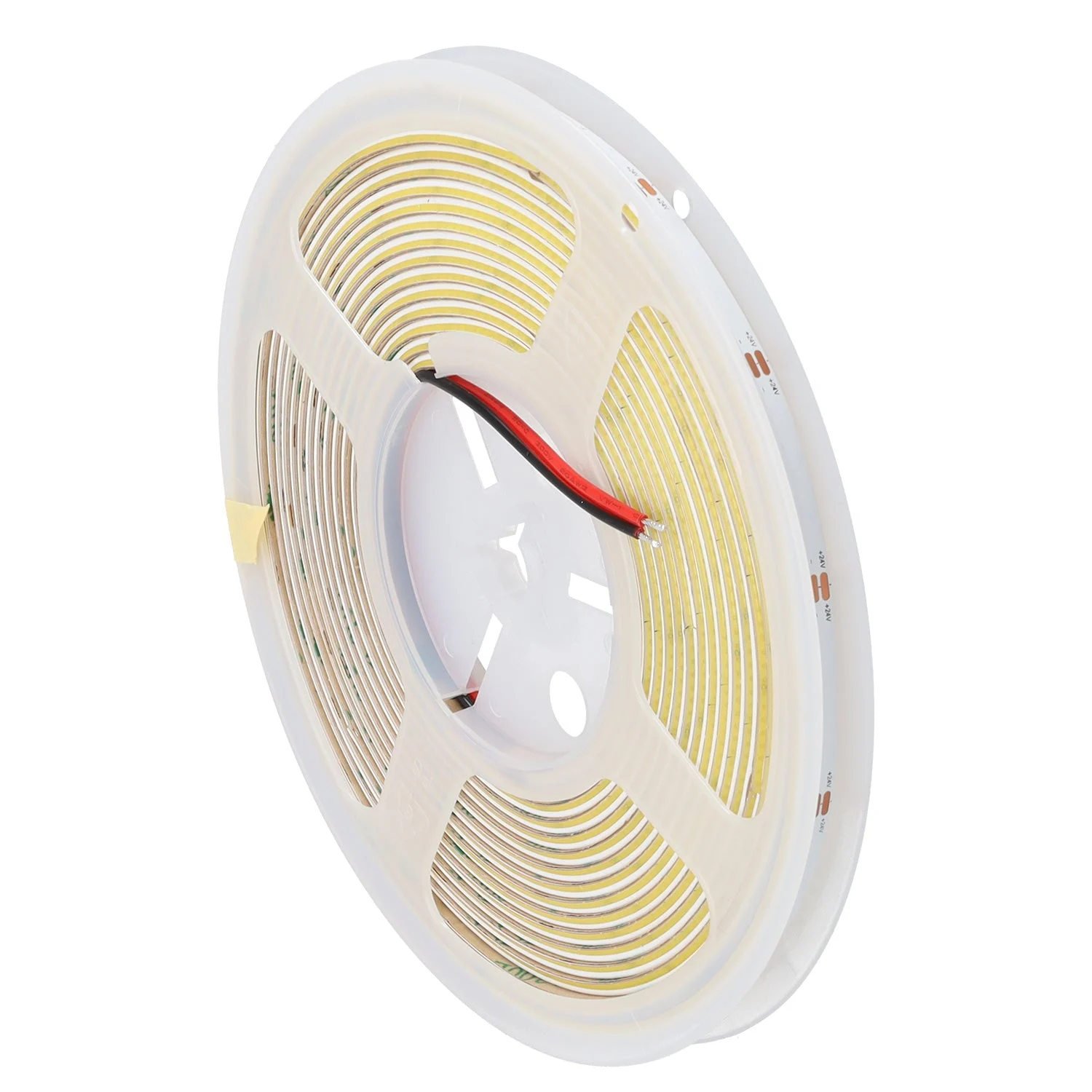 Tira Flexible LED Iluminación Lateral 10W/M 24VDC COB 480Leds/M 1200Lm/M  IP20 6000ºK 5 Metros