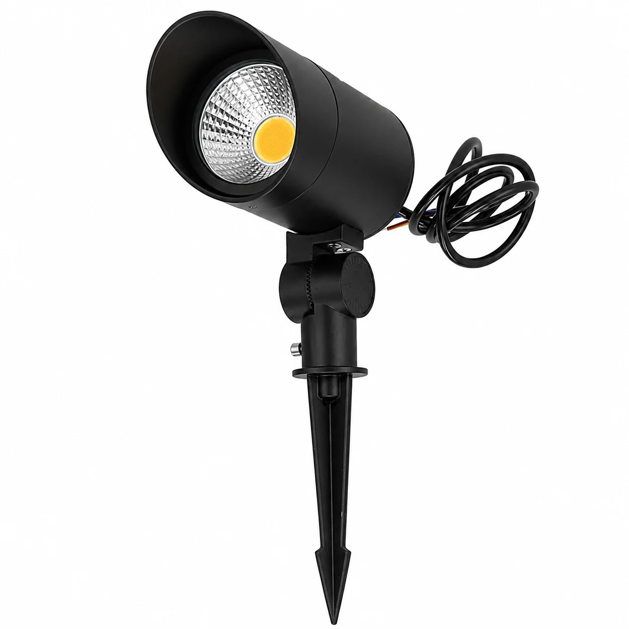 Foco LED COB Jardines 24W  2160Lm 6000ºK Pincho 40.000H Acabado Negro