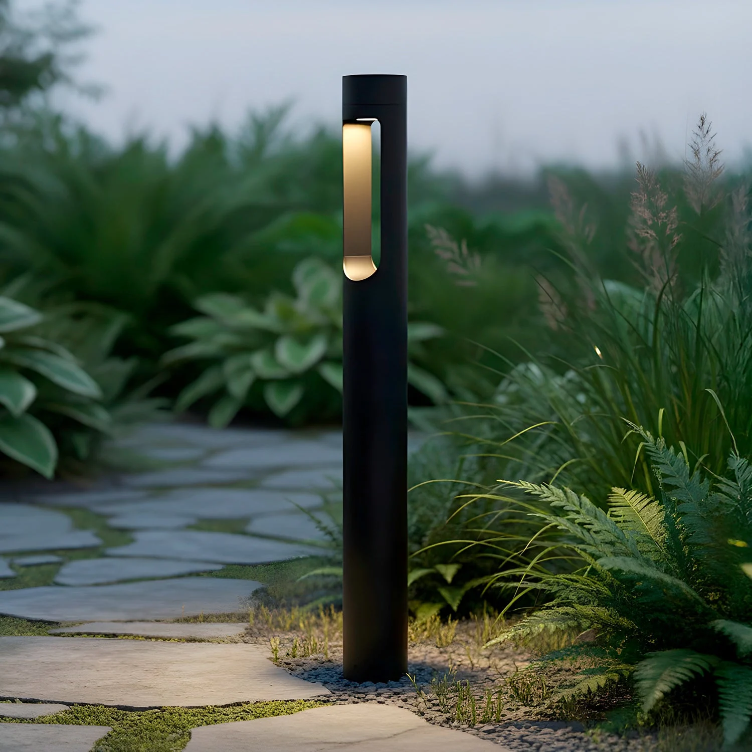 Baliza LED Exterior "Fredericksburg" 90Cm 10W 220VAC 3000ºK Negro