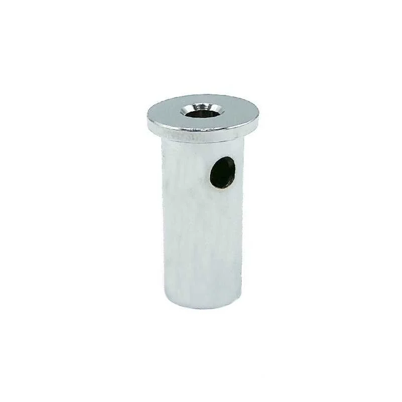 Soporte de techo para cable de acero en color cromo brillo