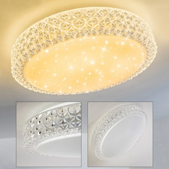 Soppero Lámpara de Techo LED Blanca, 1 luz