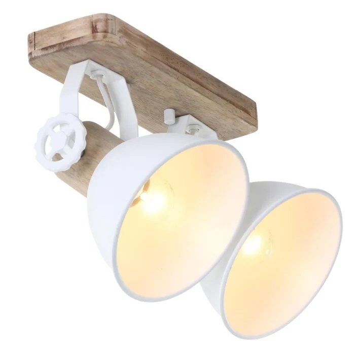 Steinhauer GEARWOOD Proyector Blanca, 2 luces