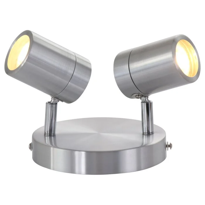 Steinhauer Upround Lámpara de Techo LED Gris, Níquel-mate, 2 luces