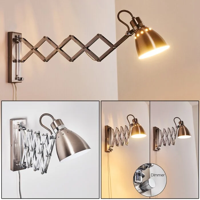 Stranderott Aplique Cromo, Color acero inoxidable, 1 luz