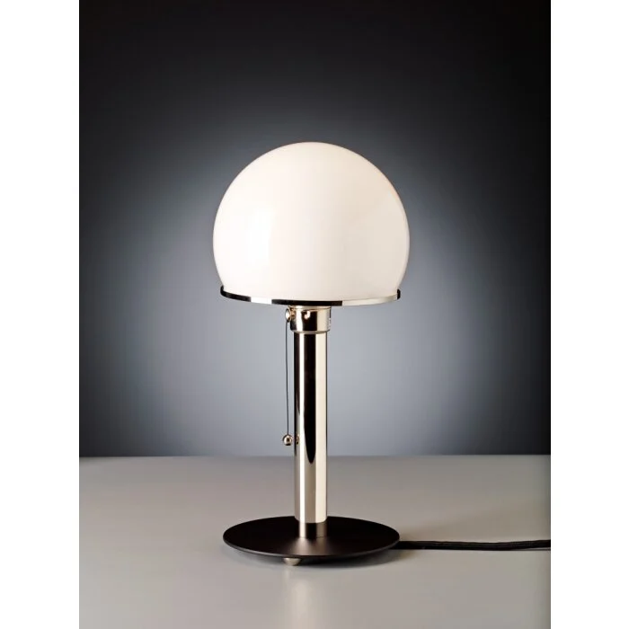 Tecnolumen Wagenfeld 23 Lámpara de mesa Níquel-mate, Negro, 1 luz