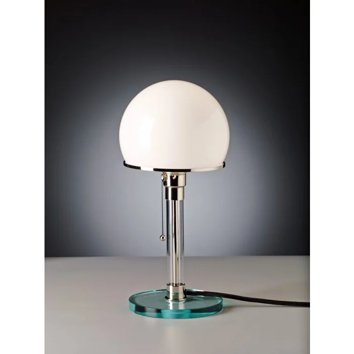 Tecnolumen Wagenfeld 24 Lámpara de mesa Níquel-mate, Transparente, claro, 1 luz