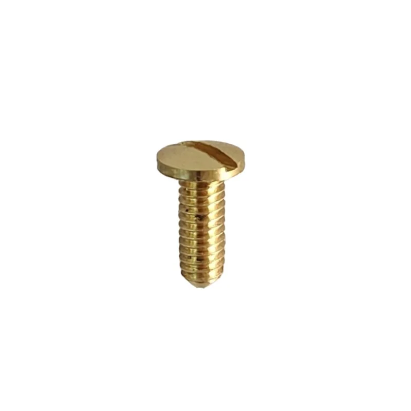 Tornillo de latón para lámparas M4 x 12 mm Ø7 mm cabeza tipo ranura
