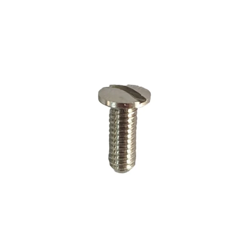 Tornillo para lámparas M4 x 12mm cabeza tipo ranura color acero