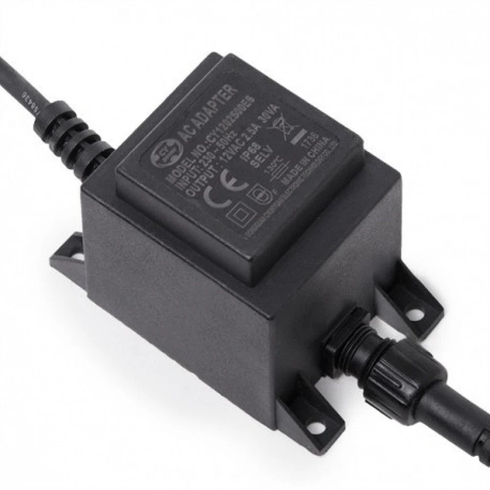 Transformador LED 30W 230VAC/24VAC Sumergible IP68
