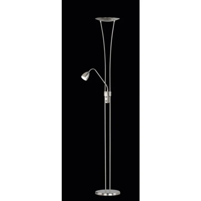 Trio 4264 Lámpara de pie LED Cromo, Acero inoxidable, Níquel-mate, 1 luz
