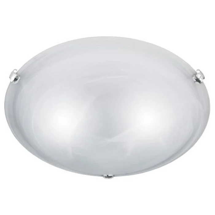 Trio 6105 Lámpara de techo Níquel-mate, Blanca, 2 luces