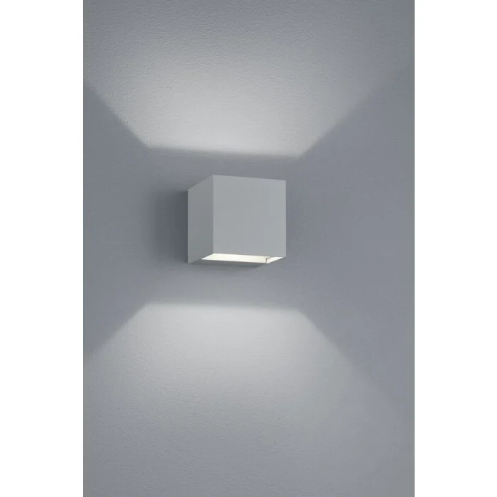 Trio ADAJA Aplique para exterior LED Titanio, 2 luces