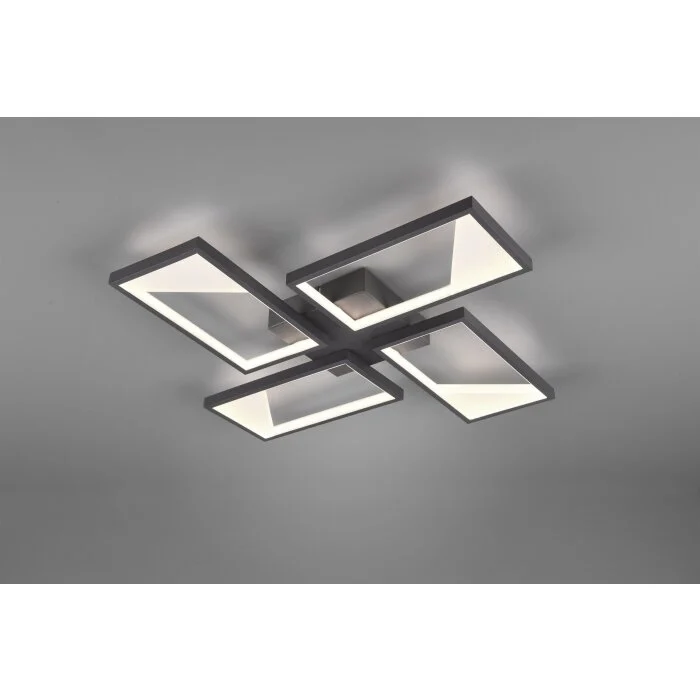 Trio Cafu Lámpara de Techo LED Antracita, 1 luz