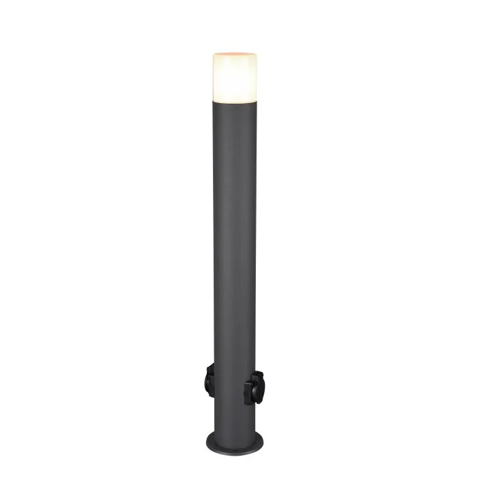 Trio Hoosic Poste de Jardín Antracita, 1 luz