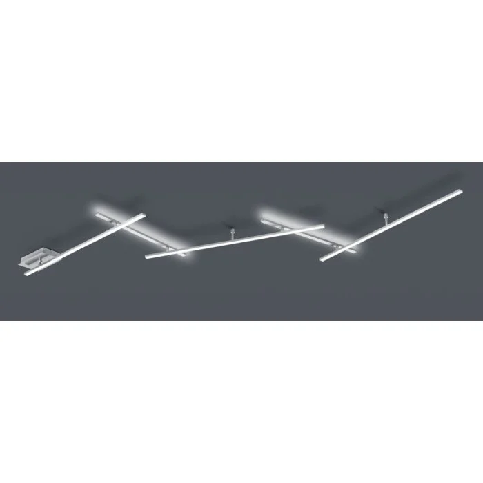 Trio INDIRA Lámpara de Techo LED Níquel-mate, 5 luces