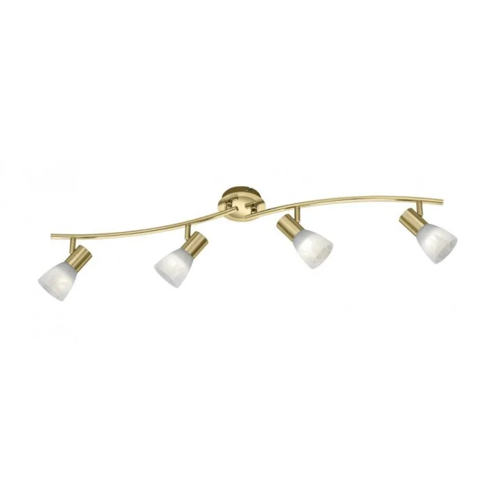 Trio LEVISTO Foco de techo LED Latón, 4 luces