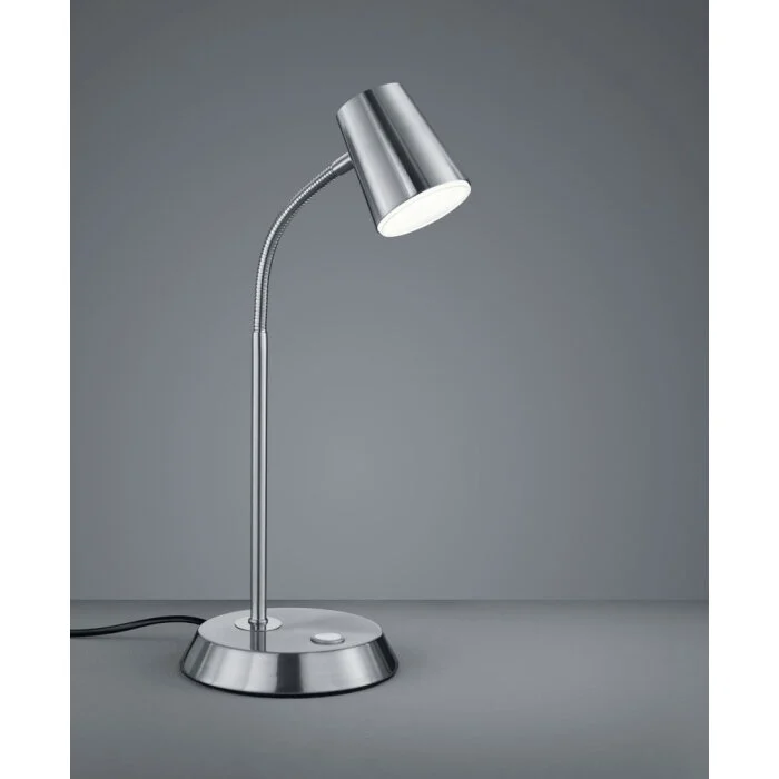 Trio NARCOS Lámpara de mesa LED Níquel-mate, 1 luz