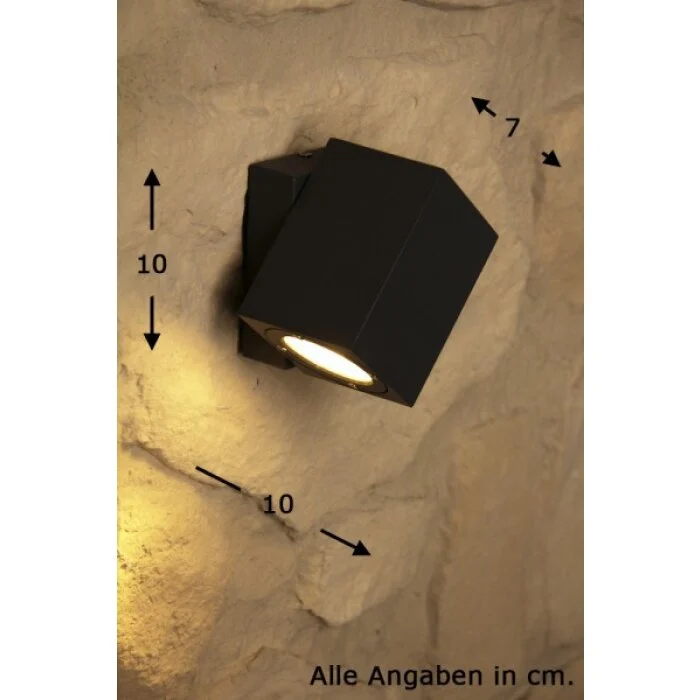 Trio TIBER Aplique para exterior LED Negro, 3 luces