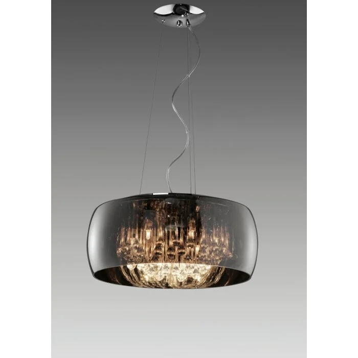 Trio VAPORE Lámpara Colgante Cromo, 6 luces