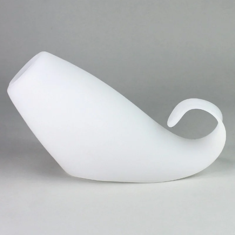 Tulipa opal mate Ø30 mm forma curva 180 mm