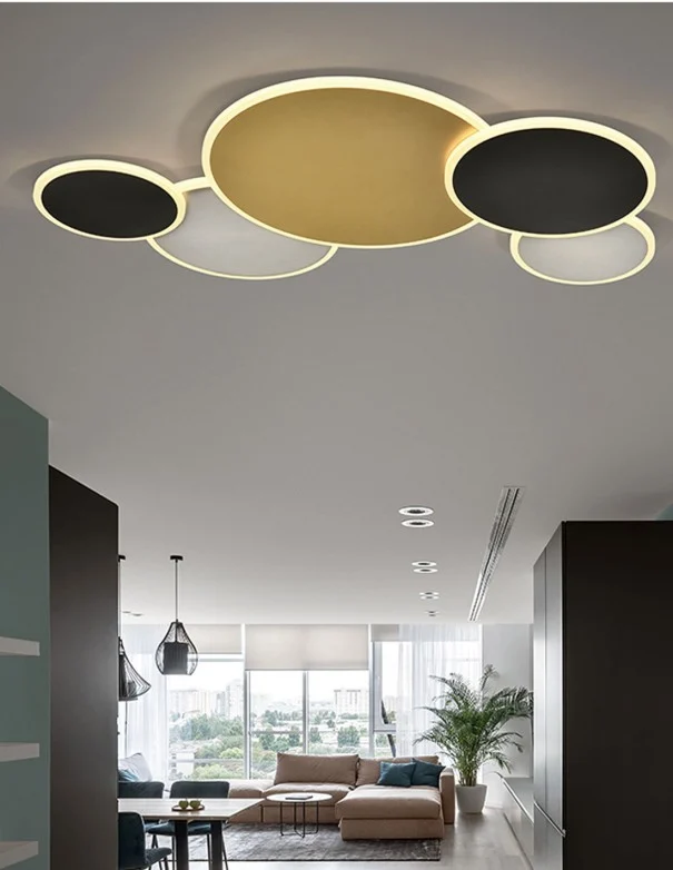 Umbra Plafón de Techo Schuller Oro, Negro y Blanco