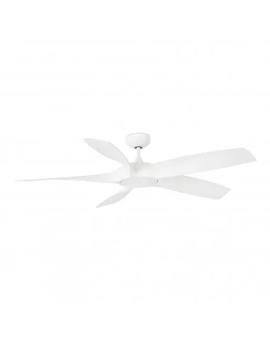 Ventilador de techo con luz Cocos - Faro - Ventilador DC blanco ultrasilencioso