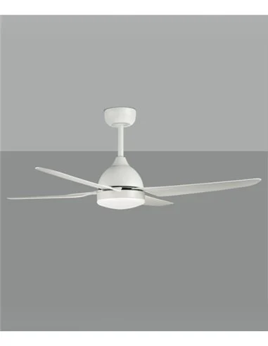 Ventilador de techo con luz Barine - ACB - Ventilador blanco, LED regulable
