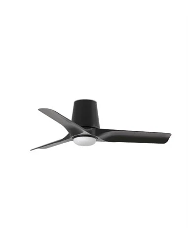Ventilador de techo con luz Hey Tub LED S - Faro - Madera oscura, motor DC