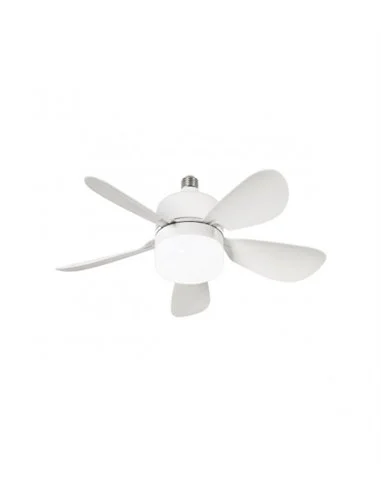 Ventilador de techo con luz Nano - AJP - Ventilador blanco LED, motor DC, 3 velocidades