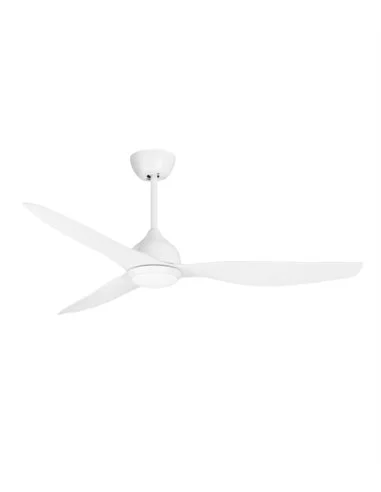 Ventilador de techo con luz Pam - FORLIGHT - Ventilador blanco, LED regulable