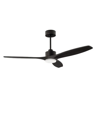 Ventilador de techo con luz Stem Evo - FORLIGHT - Ventilador negro DC, LED regulable