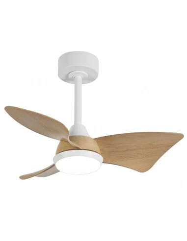 Ventilador de techo con luz Tauro - AJP – Ventilador de madera LED, 2 alturas