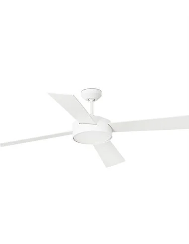 Ventilador de techo con luz Hydra - Faro - Ventilador blanco ultrasilencioso