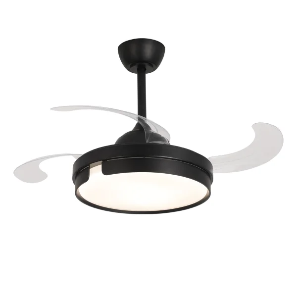 VENTILADOR DE TECHO LED 38W REGULABLE 4 ASPAS PLEGABLES NASHVILLE