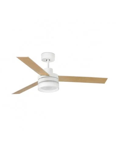 Ventilador de techo con luz Ice - Faro - Ventilador con altavoz, palas reversibles